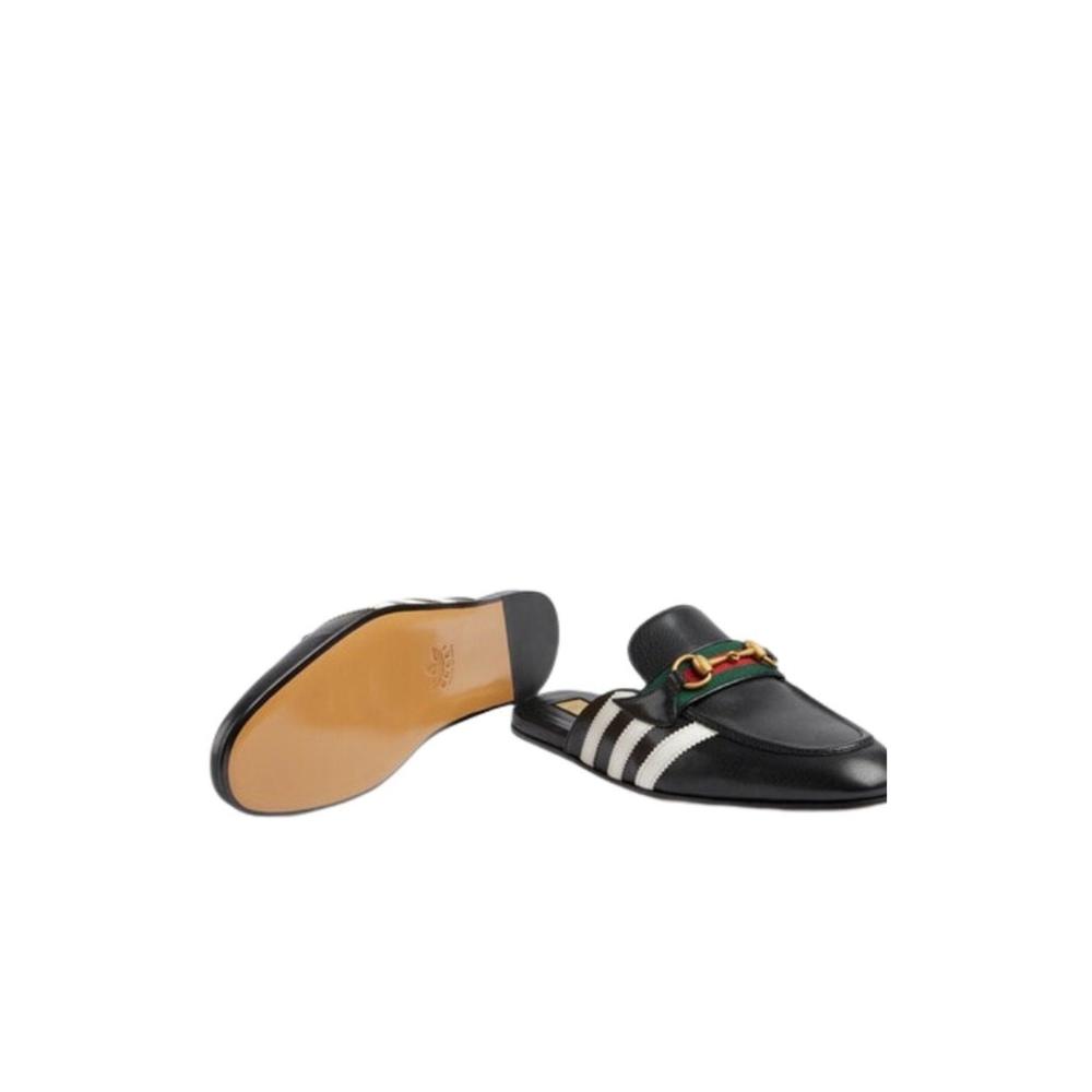 Gucci - Horsebit x Adidas Leather Slipper in Black - IT 40 - Picture 5 of 5